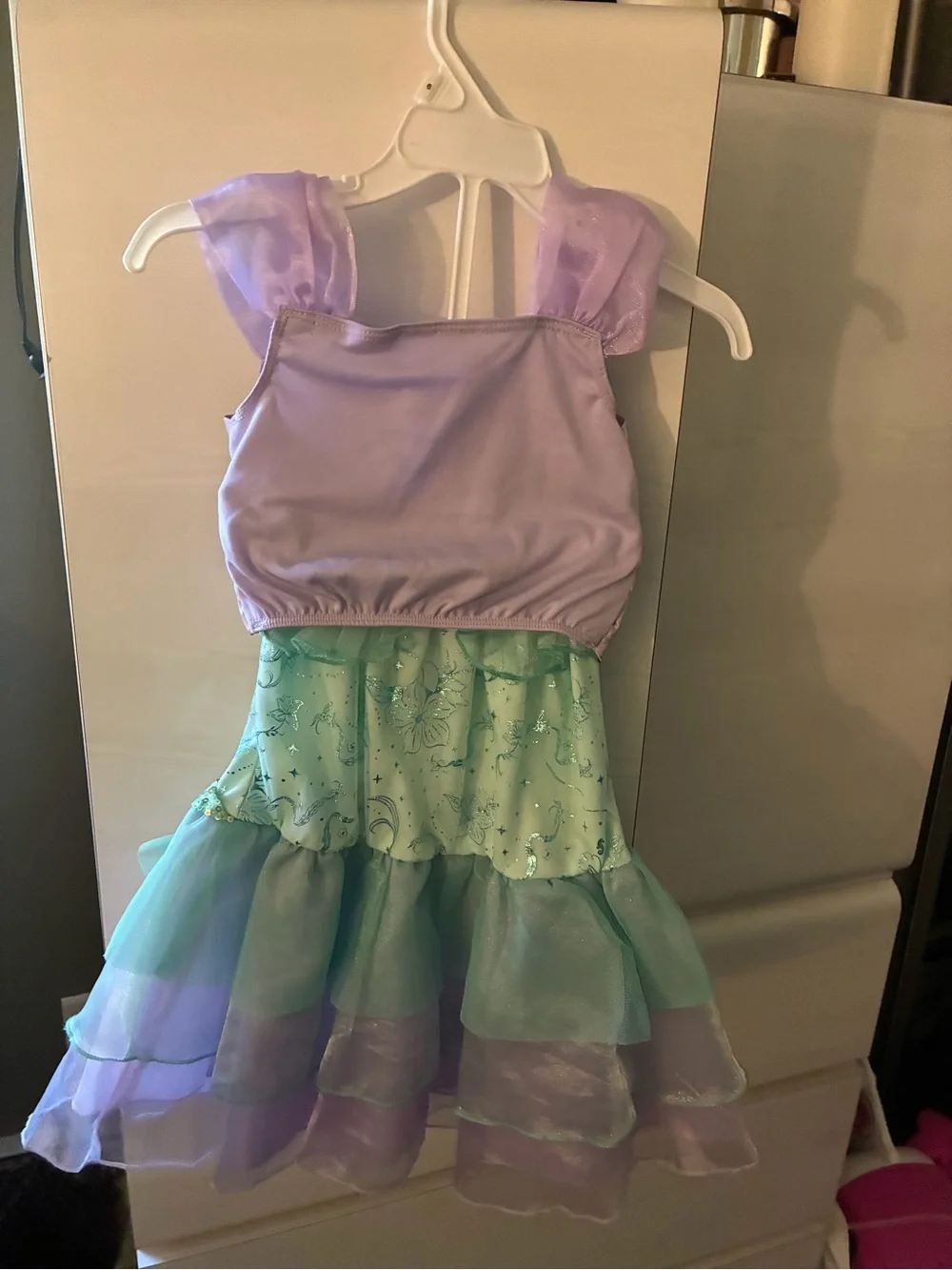 Disney Ariel Little Mermaid Costume 2-Piece Girls Size 3 EUC